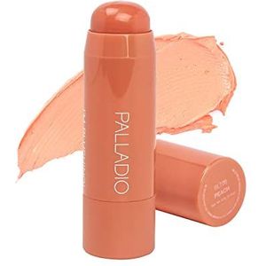 Palladio Ik Bloos 2-in-1 Wang- en Lipkleur, Opbouwbare Lichtgewicht Crème Blush, Transparante Multistick met Hydraterende Formule, Langdurige Draagtijd, Gemakkelijke Applicatie, Met een Subtiele Glans, Perfect Blenden op de Huid, Peach