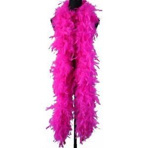 90/120g blauwe kalkoenveer boa hanenveren boa jurk decoratieve accessoires 2 meter lange veren pluizig - roze 04-2 meter 120 g