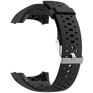 INF Vervangende zwarte siliconen band compatibel met Polar M400 M430 horlogeband met verwisselbare band voor dames en heren