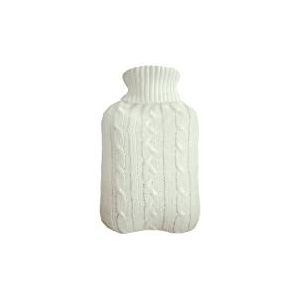 DieffematicRSD Warmwaterkruik Grote gebreide warmwaterzakhoes Warm Koudbestendig Warmtebehoud Warmwaterkruikhoes for de winter Warm houden (Color : White)