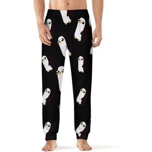 Pinguïn Herenpyjama, zachte loungebroek met zak, slaapbroek, loungewear