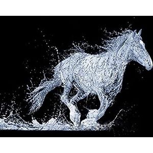 Grappig Paard, Gelukkig Paard Water Spatten 500 Stukjes Puzzel Kinderen Houten Puzzel Volwassenen Educatieve Spellen Home Decor