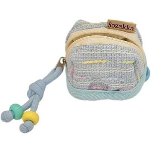 Kleine Kosmetische Zakken Shell Vorm Make-up Organisatoren Geborduurde Katoenen de Reis Polyester van de Draad Met ritssluiting Zakken, Blauw Bl, M, Klassiek