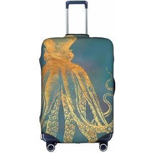 Amrole Bagage Cover Koffer Cover Protectors Bagage Protector Past 18-30 Inch Bagage Golden Octopus, Gouden Octopus, S