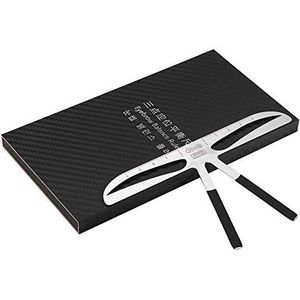 Drie punten positionering wenkbrauwliniaal, praktische doe-het-wenkbrauwvormsjabloon met liniaal, wenkbrauwmeetinstrument Semi-permanente make-upaccessoires (5#)