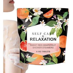 Aromatherapie Douchetabletten | Zoete Rode Grapefruit Home Verfrissende Douche om te ontspannen en stress te verlichten Langdurige Aromatherapie Tabletten, Aromatherapie Spa Ontspanning en Zelfzorg