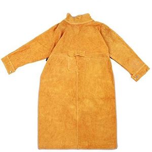 Lasjas, vlamvertragende jas Leren lasschort jas voor werk en lassen voor werkzaamheden bij hoge temperaturen