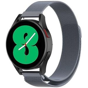By Qubix - Compatible met Garmin Venu 3s / Vivoactive 4s / Venu 2s / Vivomove 3s / Forerunner 255s - Milanese bandje - Space Grey - Compatible Garmin bandje