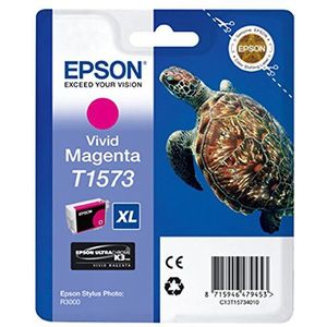 Epson Turtle T1573 inktcartridge 1 stuk(s) Origineel Hoog (XL) rendement Helder magenta
