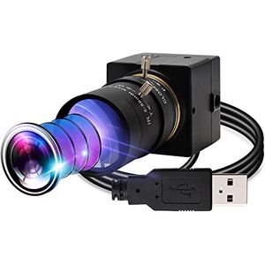 Hotpet 5-50mm Varifocale Lens Webcam 5 Megapixel USB Camera HD 2592X1944 15fps USB met Camera Aptina Sensor Webcamera voor Android Windows Linux PC Mac, Plug & Play, OTG 2.0 USB Camera