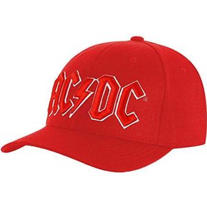 AC/DC Baseball pet Red Logo Rood