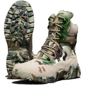 Camo1 Mannen Hoge Tactische Laarzen Combat Desert Outdoor Wandelen Werklaarzen Mode Casual Schoenen, En8, 42 EU