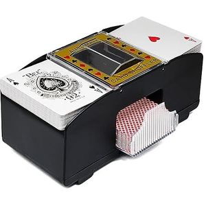 Decopatent Automatische kaartenschudmachine voor speelkaarten - Kaartenschudder op batterijen - Poker - Blackjack - Card Shuffer