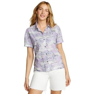 Eddie Bauer Dames Wr Baja Shirt - Ss Wr Baja Shirt - Ss, Iris, XS