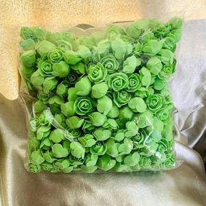 50/100/200/500 stuks 3 cm schuim roos voor l bloemen diy geschenken doos bruiloft decoratieve kerst home decor 20 kleur-groen-200