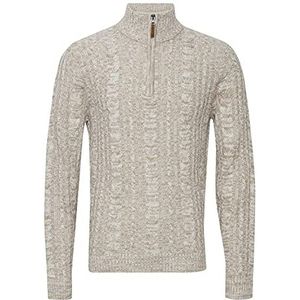 Blend Zotem gebreide trui voor heren, grof gebreide trui, Bone White (120105), L