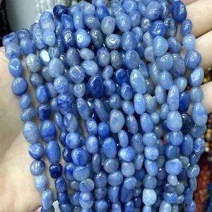 5-10mm onregelmatige natuursteen jade agaat citrien Amazoniet kwarts kralen voor sieraden maken DIY armband oorstekers-blauwe aventurijn-8-10mm