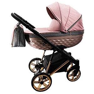 Wandelwagen set 3in1 2in1 buggy OXV-3D van Lux4Kids Rose Line 07 3in1 (inclusief autostoeltje)