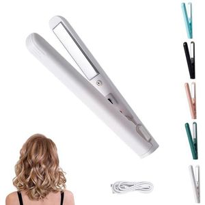 Mini Dual Purpose Curling Iron, Mini Dual Purpose Curling Iron for Short Hair, Mini Dual Curling Iron, 2-In-1 Mini Dual Purpose Curling Iron Cordless, 30 Seconds Quick Heating (Weiß)