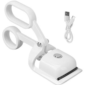 Verwarmde Wimperkruller, Verstelbare Oplaadbare 3 Versnellingen Temperatuur Professionele Ergonomische Draagbare Elektrische Wimperkruller voor Thuis (Wit)