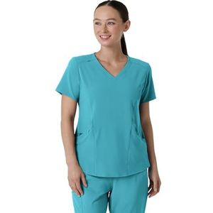 WonderWink Renew Scrub Top voor dames, met V-hals en V-hals, blauw