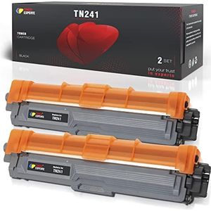 Toner Experte TN241 TN-241 Toner Cartridge Vervanging voor Brother TN241BK TN-241BK Compatibel met DCP-9020CDW HL-3140CW HL-3170CDW MFC-9130CW MFC-9330CDW MFC-9340CDW (1 Zwart)