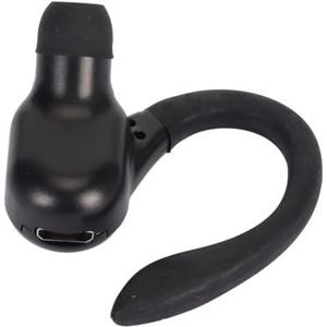 oortelefoon, Lichtgewicht IPX4 Waterdicht HiFi-stereogeluid -headset Eén Oor USB Oplaadbare Ruisonderdrukking voor Dagelijks Gebruik (Zwart)