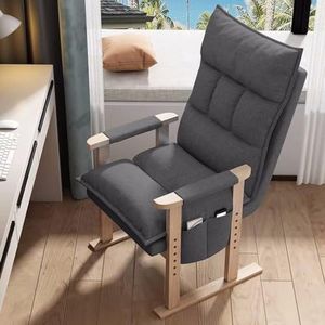 FZDZ Moderne eenvoudige enkele vrijetijdsstoel woonkamer enkele sofa stoel comfortabele fauteuil met zijzakken en stalen frame versterking (A,63 * 66 * 102 cm (25 * 26 * 40 inch))