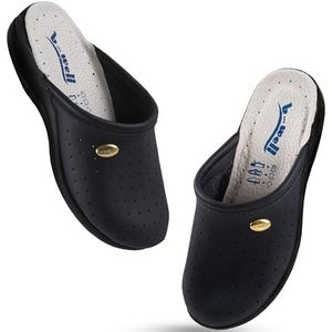 B-well Clogs voor dames, verpleegstersschoenen, werkschoenen, voor dames, verzorging, antibacterieel in de maten 35 - 46, blauw, 39 EU