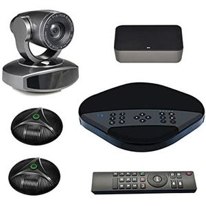 Conferentiecamera Groepsvideo-conferencing HD 1080P 5x optische zoom PTZ Camera Conferentie Microfoon Handsfree Bundel met expansion Mics