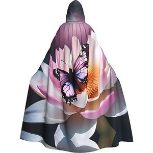 SSIMOO Roze vlinder volwassen Halloween party cape - perfect voor kostuumfeesten en cosplay