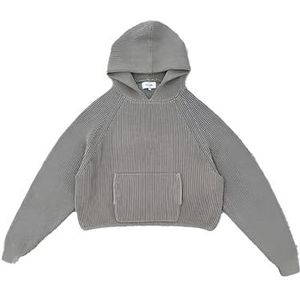 Suiting Style Unisex V-Wolo Fleece Hoodie - Comfortabele Star Zwart & Grijs Bovenkleding - Lente En Herfst Koppel Outfit, Grijs, XL