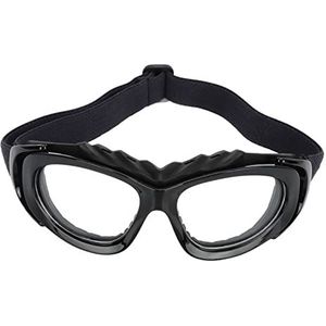 HD Afneembare Sportbril Explosieveilige Ergonomische Voetbalbasketbalbril voor Buiten Fietsen (zwart)