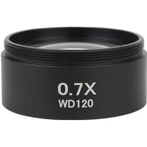 WD165 0.5X 0.7X 0.75X 1.5X 2.0X Extra Objectief Draad 48mm Glazen Lens for Stereo trinoculaire Microscoop(0.7X)