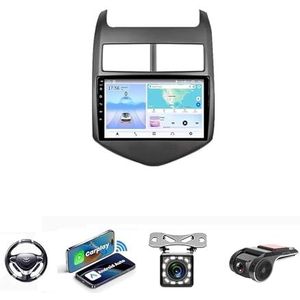 Android 13 Auto Stereo MP5 Player 9'' Screen Autoradio Voor Chevrolet Aveo Sonic 2011-2013 Car-play Android Auto GPS-navigatie Bluetooth RDS FM AM DAB+ Radio Stuurbediening Voice Control(NF-5 8Core