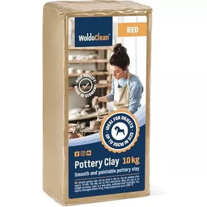GLOREX Wit Pottenbakkersklei – 5 Kg, Chamottevrij, Geschikt Voor Draaischijf En Handvormen