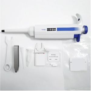 Laboratoriumpipet Micropipet Enkelkanaalspipet Medische benodigdheden Handmatige pipet 10ml Eenvoudig te kalibreren(10-100ul)