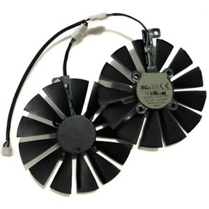 2 stuks/set, T129215SM, grafische kaartventilator, voor ASUS voor ROG voor POSEIDON GTX 1080 TI, voor CERBERUS 1070 A8G, voor STRIX voor 1050 ti 4G GAMING