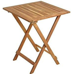 ESTEXO Balkontafel, klaptafel, houten tafel, 60 x 60 x 72 cm, tuintafel, hout, acaciahout, inklapbaar