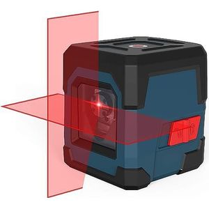Laserwaterpas, RockSeed Kruislijnlaser met Zelfnivellerende, Verticale en Horizontale Lijn, 360 Graden Draaibaar, Draagtas, Batterij Inbegrepen (Rood)