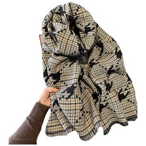 Wintersjaal Sjaals Mode Sjaal Winter Zachte Sjaal Warme Dikke Lichtgewicht Sjaal Voor Dameskleding Wild Sjaal Wraps Sjaal Cadeau(Black)