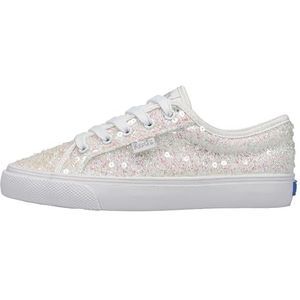 Keds Jumpkick meisjessneakers, weelderig wit, tuin, maat 4,5, Weelderig wit, tuin, 4.5 Big Kid