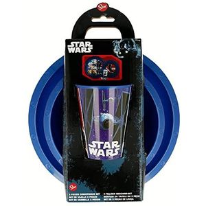 Star Wars Classic 3-delige set (borden, kom en glas, 260 ml) in de doos