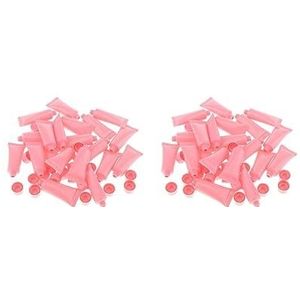 2 Set van 20x 10ml Lege Plastic Buizen Flessen voor Body Lotion Crème Lipgloss Roze, 6,5 x 3 cm