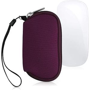 kwmobile computermuis hoes compatibel met Apple Magic Mouse 1/2 hoesje - Muis beschermhoes - Mouse case van neopreen in braam