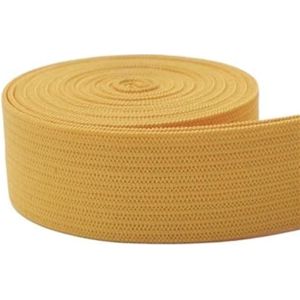 MZPOZB Elastische band 5/2 yard 20 mm platte elastische band voor naaien beschermende kleding accessoires rubberen band elastisch koord touw elastiek voor naaien (kleur: 20 mm goud, maat: 5 meter)