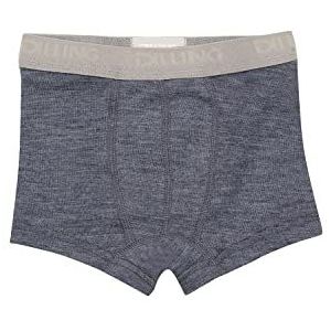 DILLING Boxershort Van Merinowol Voor Kinderen Blauwgraniet melange 110-116