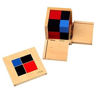 Set van Montessori Binomial Cube Kids Leren Algebra & Wiskunde Educatief Speelgoed