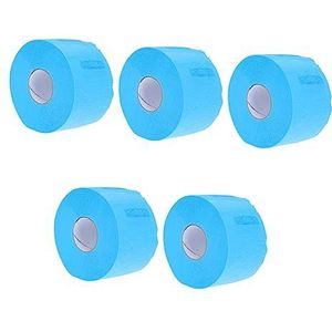 STAHAD 5Rolls Nek Wrap Haar Accessoires Ar Accessoires Blauwe Tape Salon Nek Papier Scheren Nek Strip Papier Kapper Nek Strips Salon Benodigdheden Hals Die Papers Wegwerp Nek Strip