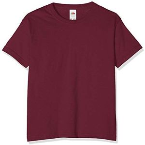 Fruit of the Loom Childrens/Kids Unisex Valueweight Short Sleeve T-Shirt (12-13) (Burgundy)